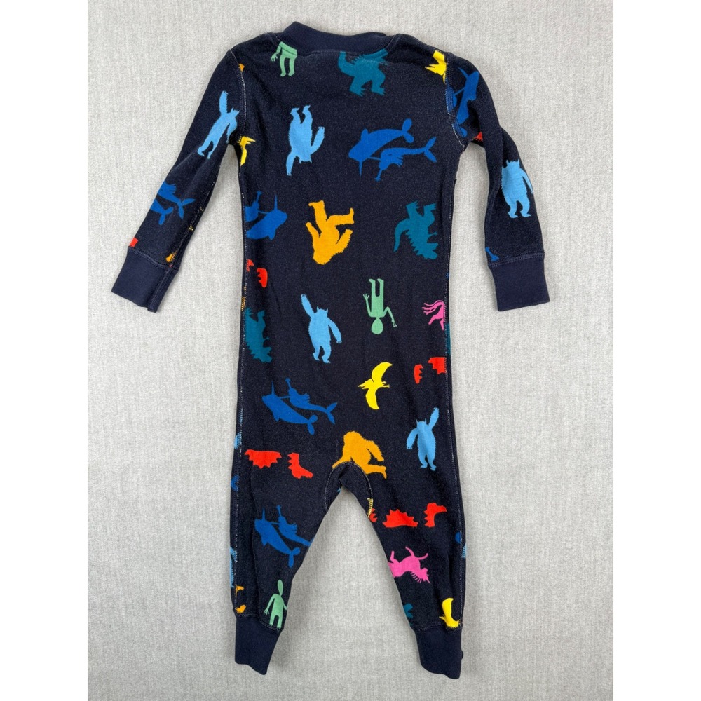 Hanna Andersson Kids 12-18 Months Monster Creature Organic Cotton Sleeper‎ - Picture 4 of 6